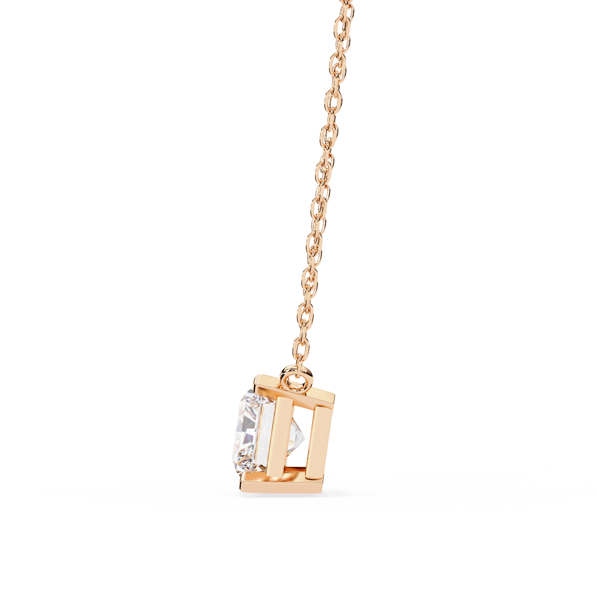 Solitairekart 1.95ct Horizontal Radiant-Cut Natural Diamond Solitaire Pendant-H Color, VS1 Clarity